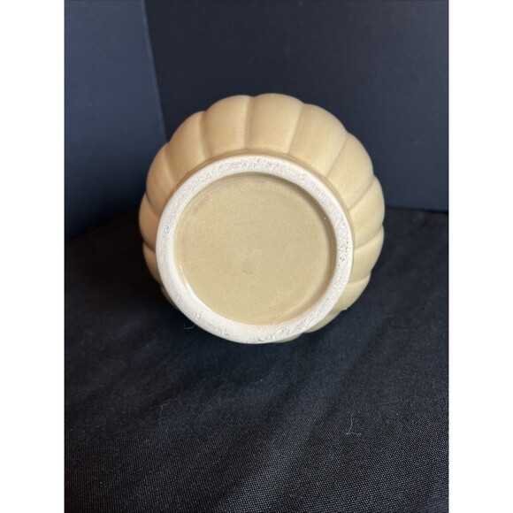 Vintage Drip Glaze Ceramic Pitcher Mid Century Retro Farmhouse Vase Brown Tan 7" - Picture 8 of 10